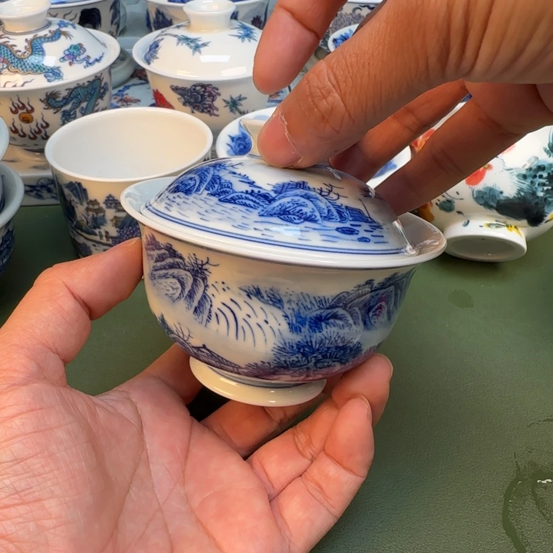 纯手工纯手绘茶具石头272