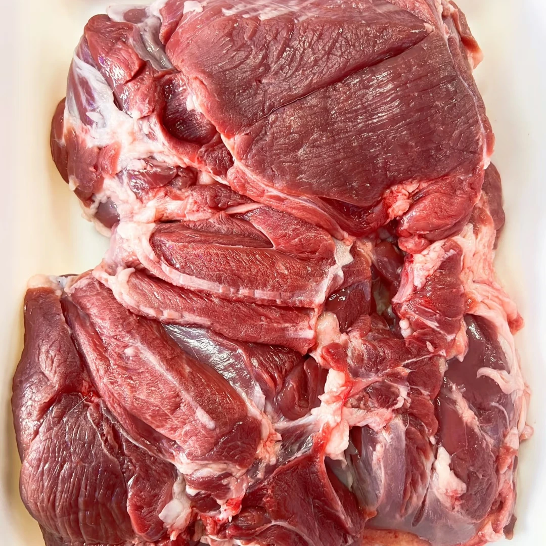 草原速冻去骨羔羊肉新鲜去皮羊后腿肉生鲜食材
