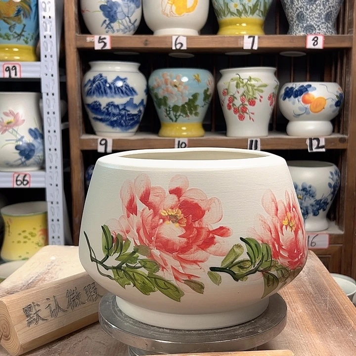 陶高18口23杨杨牡丹陶瓷