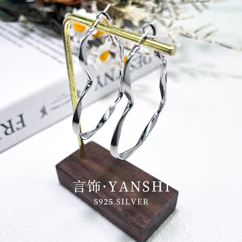 铜合金耳饰 欧美风日韩耳环百搭女简约韩版耳饰金属耳饰
