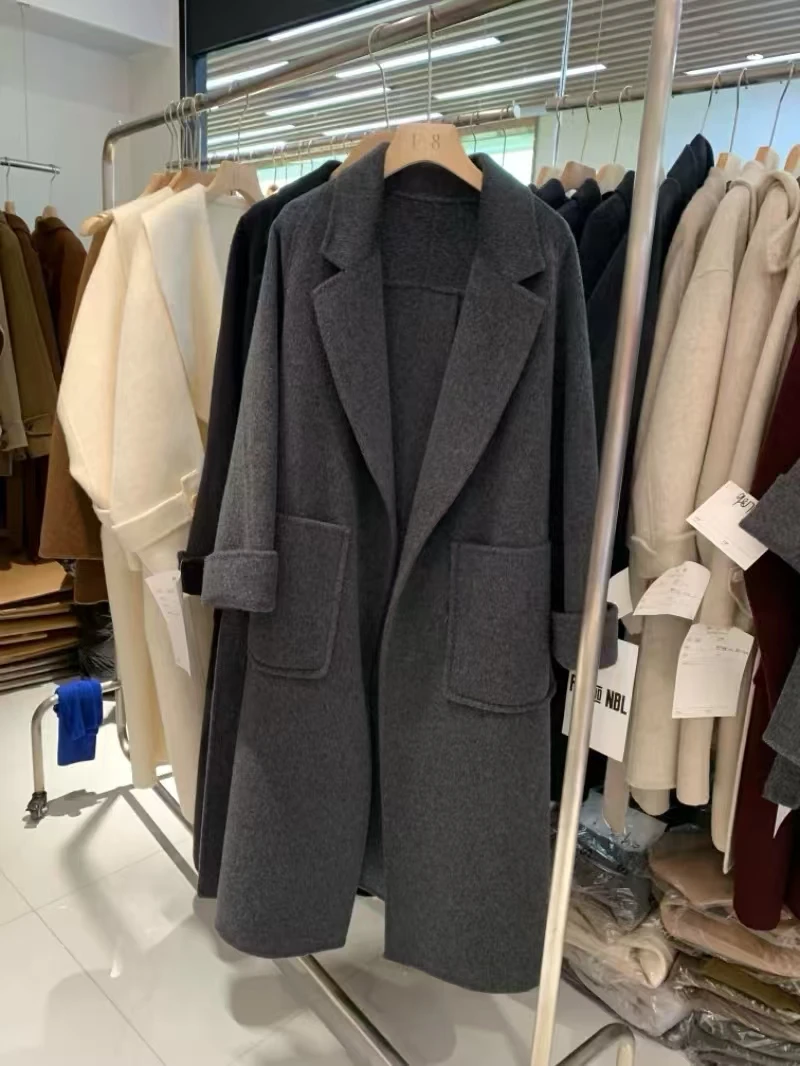 【现2208号 驼色大衣】--姐妹服饰2店