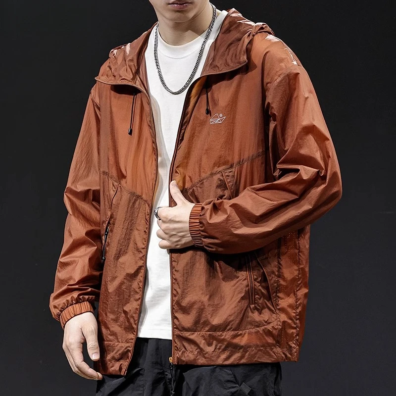 防晒衣男2025新款夏季高端户外钓鱼轻薄透气三防外套速干冰丝衣服