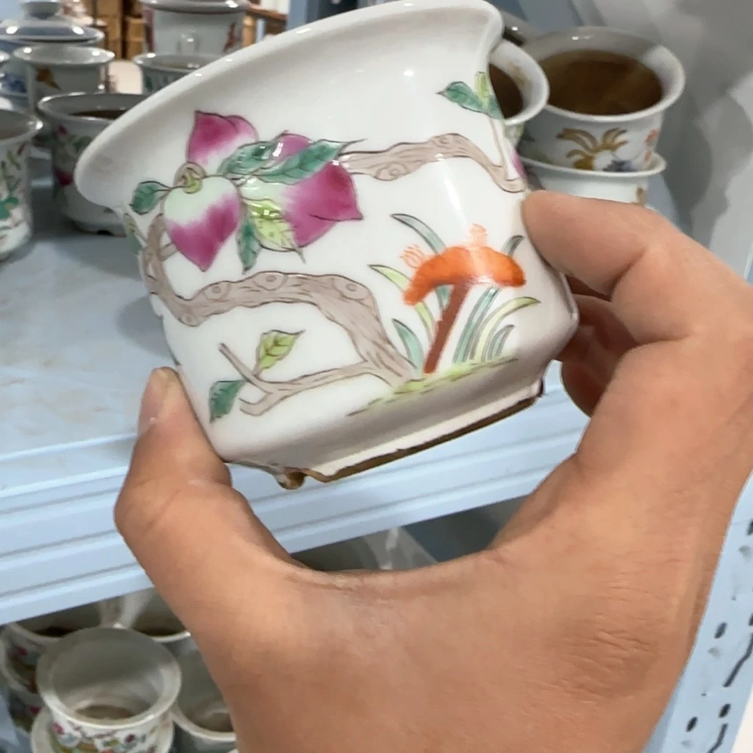 瓷片摆件手绘瓷器全部处理