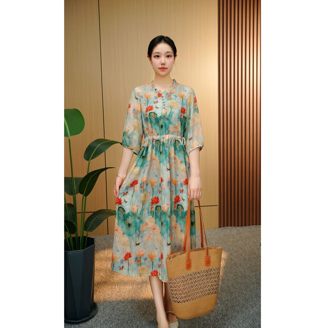 新款时尚百搭洋气时尚连衣裙#5300