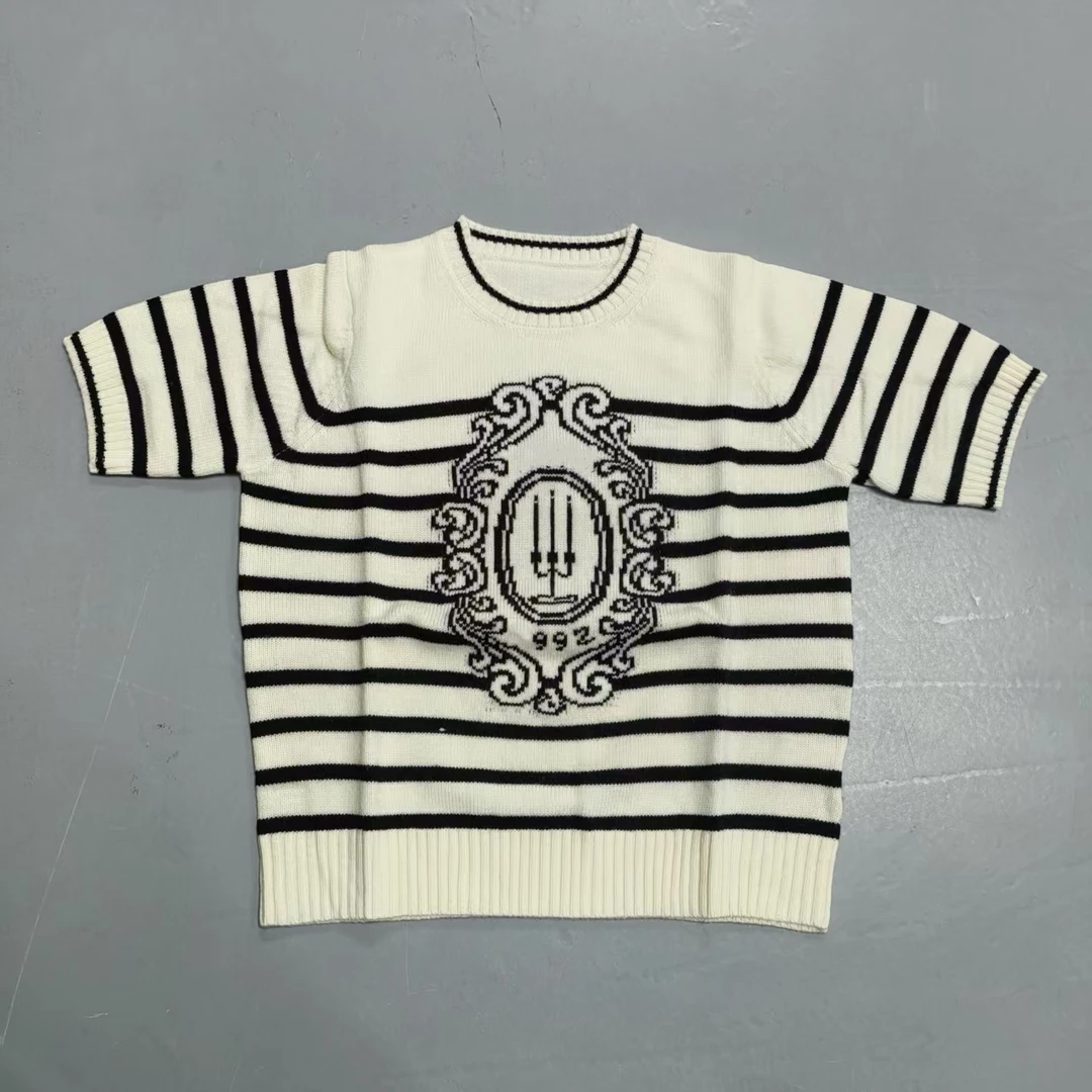 【南油玲姐】白色短袖针织衫MY994