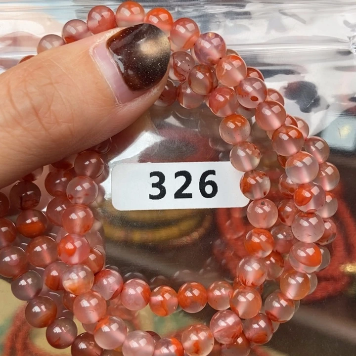 南红玛瑙未镶嵌手链