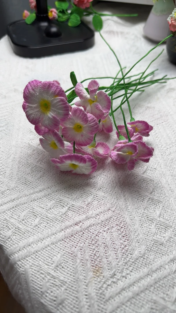 酢酱草花微钩手工一花一叶