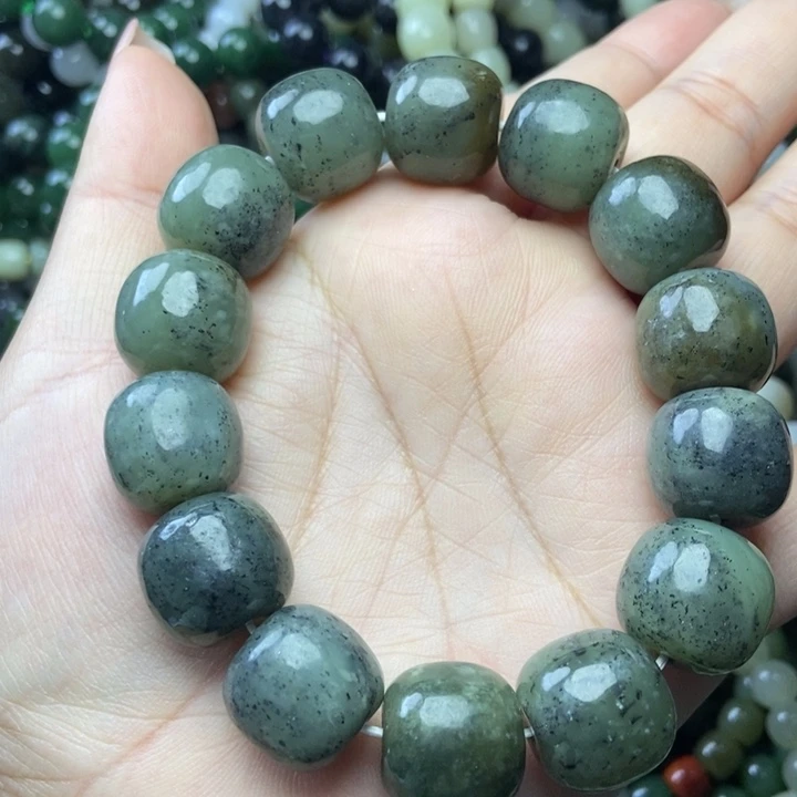 和田玉未镶嵌手链卡16