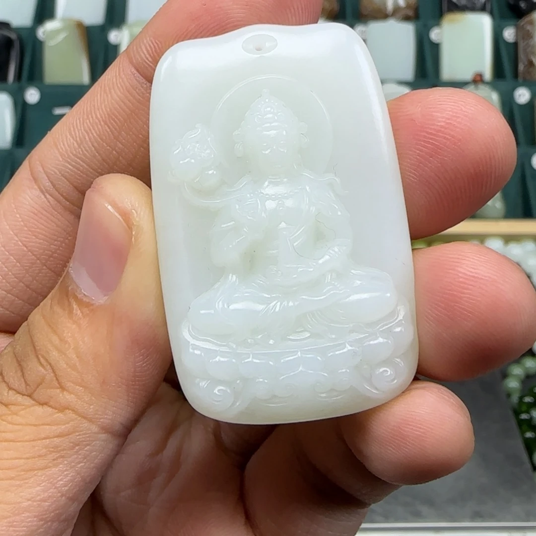 和田玉未镶嵌挂件