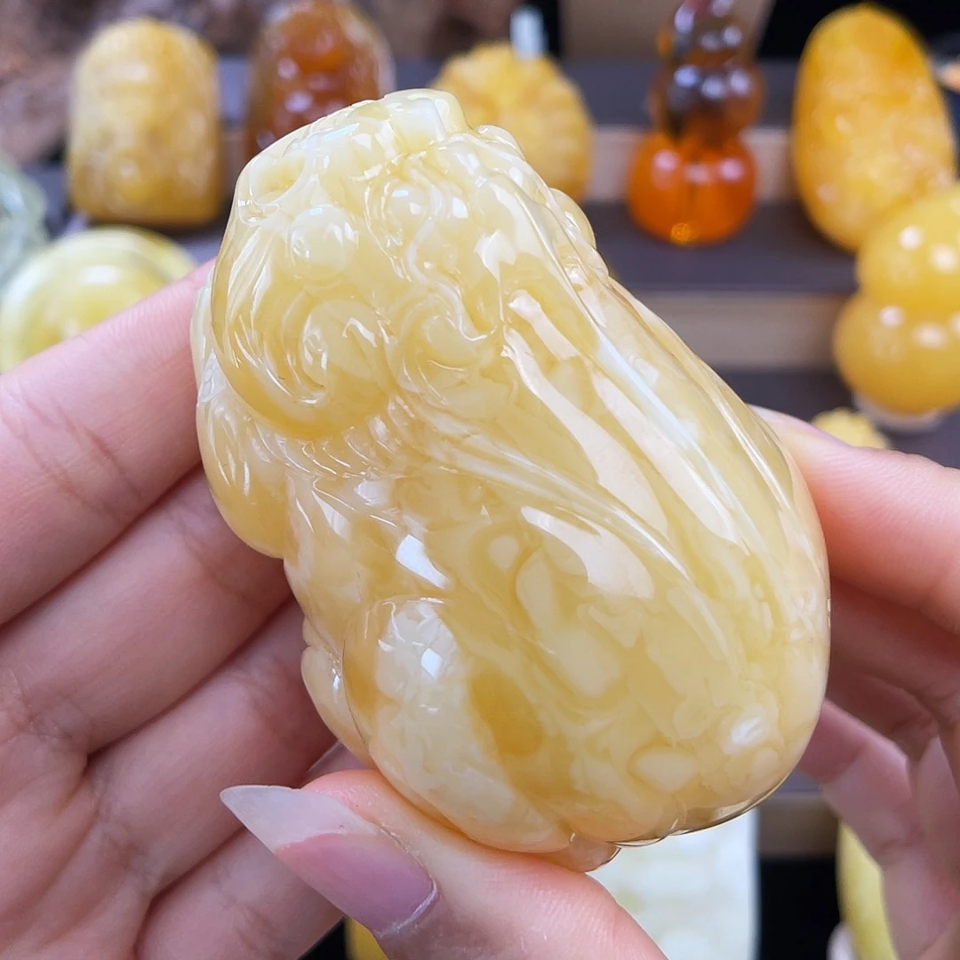 琥珀未镶嵌珠宝奇石微瑕