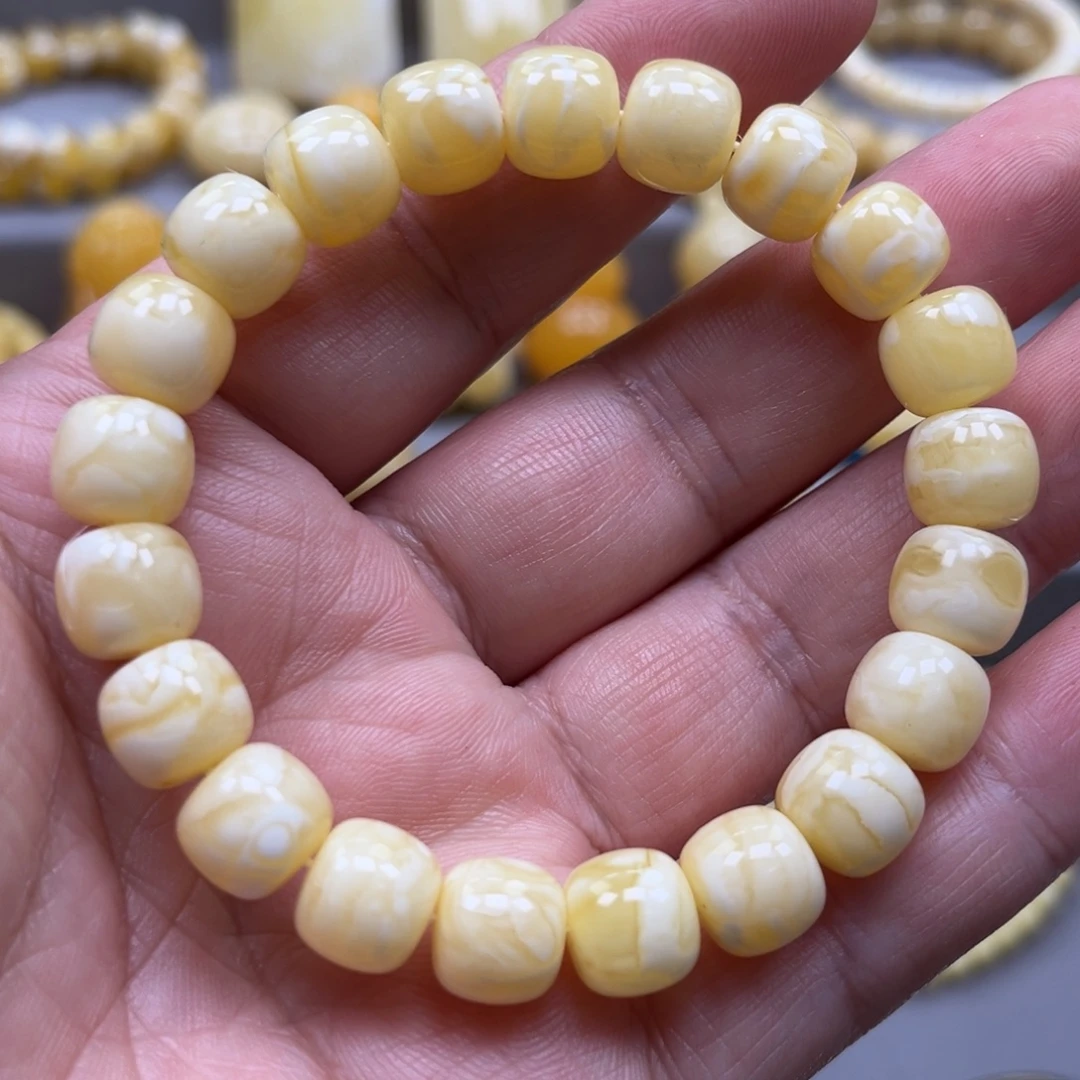 琥珀未镶嵌手链手串