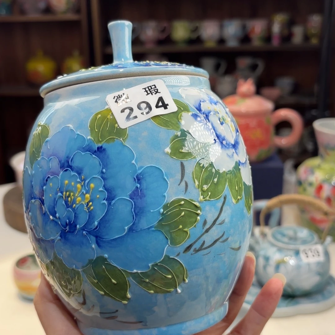 景德镇手绘高温釉下彩陶瓷茶具