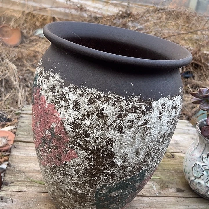 紫砂花盆高度36口径26