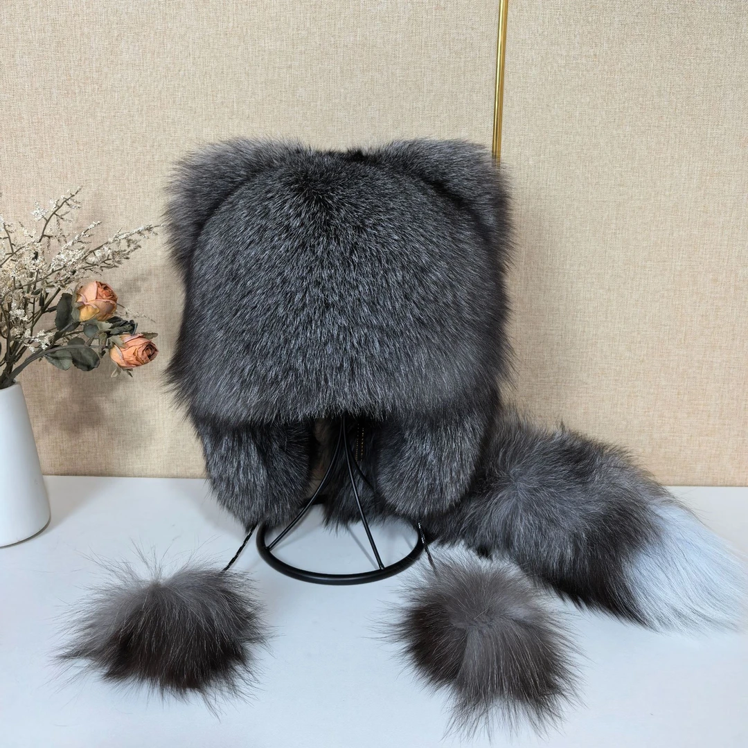 新款狐狸浣熊帽韩版成人男女情侣时尚百搭保暖亲子出行户外护耳帽