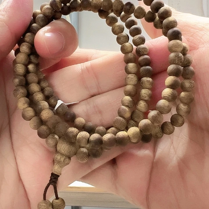 沉香手串圆珠多圈手串