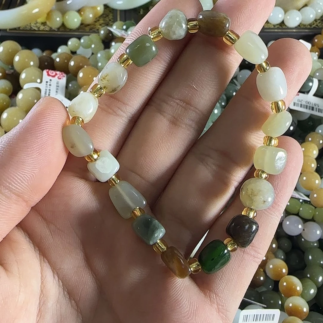 和田玉手链未镶嵌7