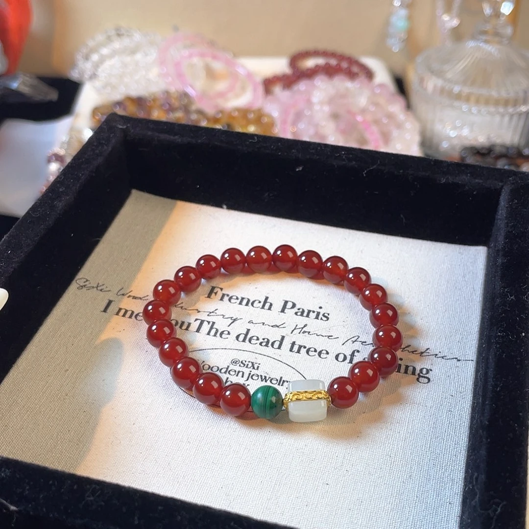 紫晶手链未镶嵌玛瑙