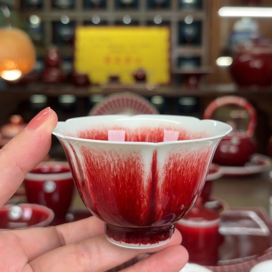 闻轩坊柴窑 花瓣杯