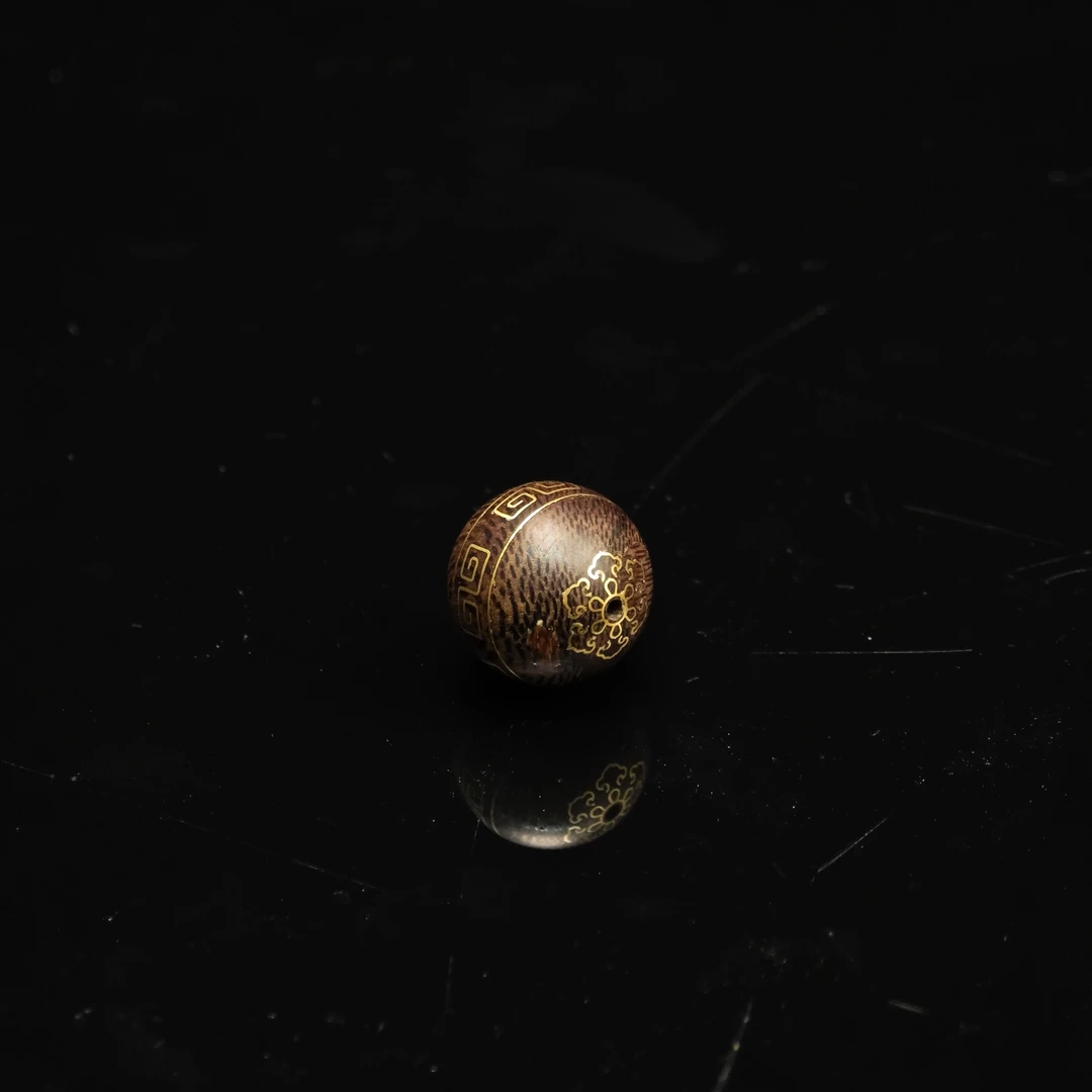 2176文莱24k金单珠1.6沉水 1.6cm 2.61g