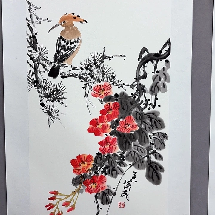 国画亲笔手绘放心去藏