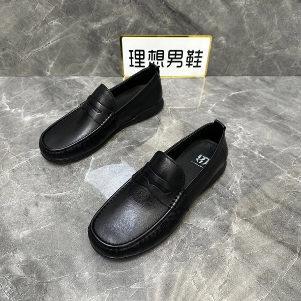G四季款豆豆鞋男鞋商务皮鞋软底男士舒适时尚休闲潮流韩版平底