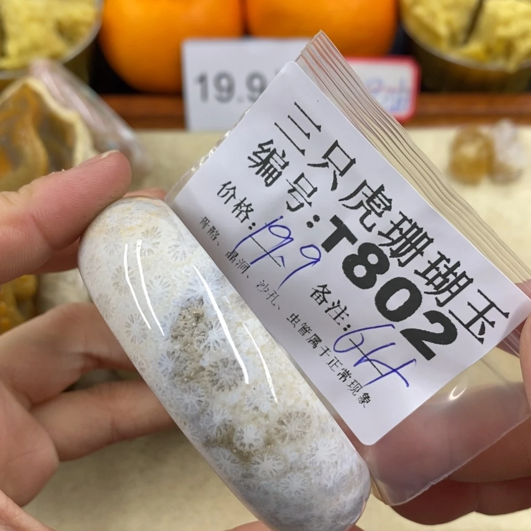硅化珊瑚（珊瑚玉）1未镶嵌仰**空