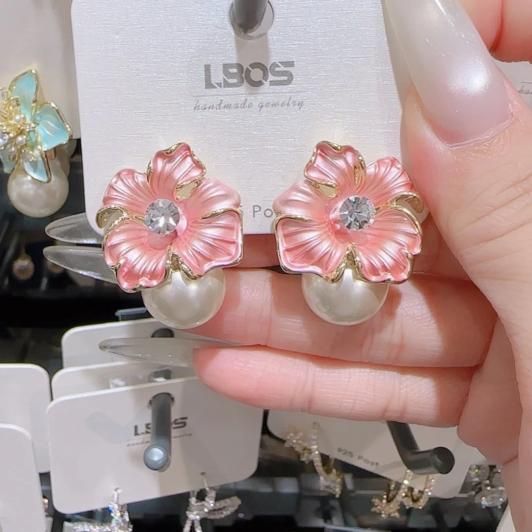 锆石铜合金925银耳环