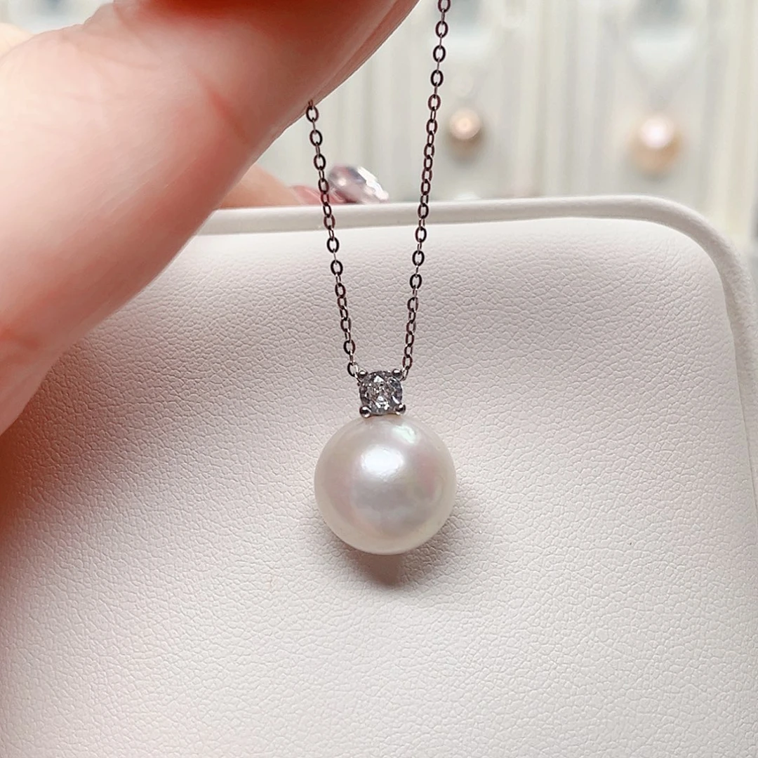 合金淡水珍珠吊坠(赠链)