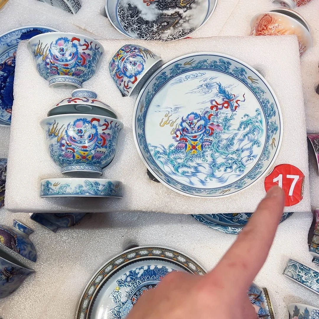 ****仔唐狮绣球五件套国潮风