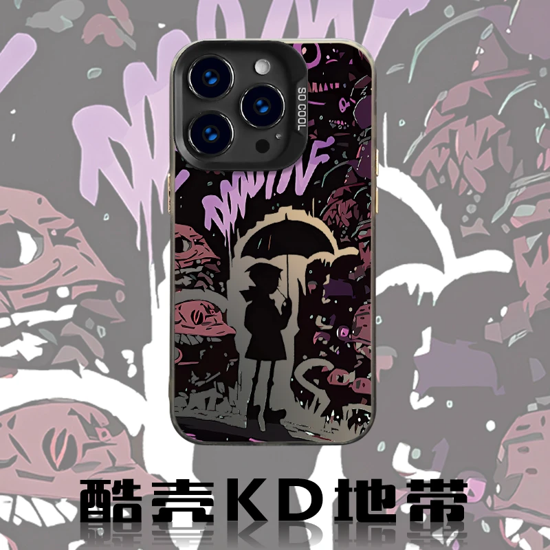 打伞男孩-时尚CYH创意爆款适用苹果华为OPPO小米VIVO防摔手机壳