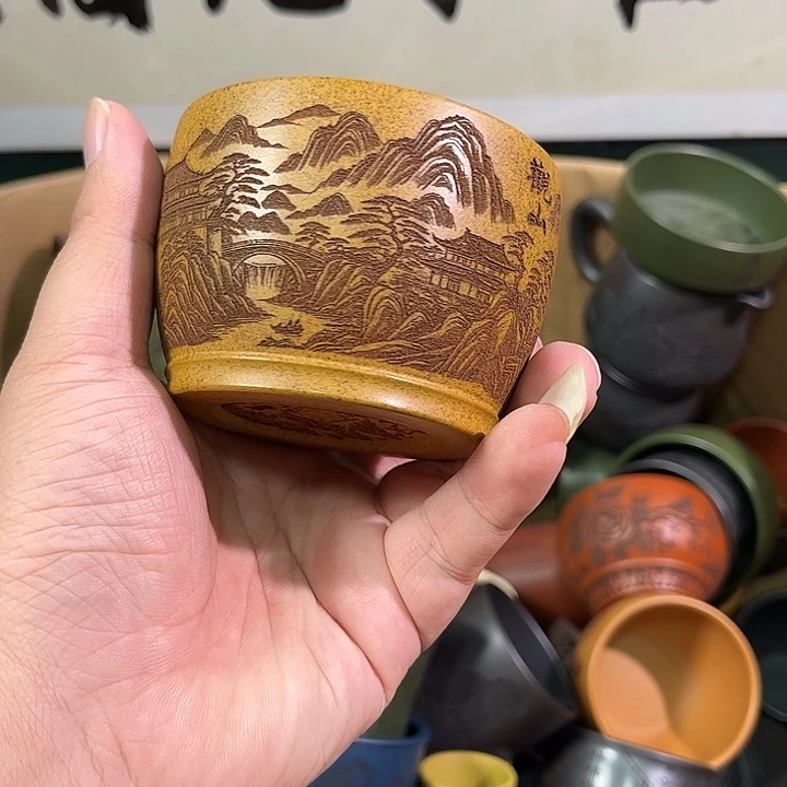 茶杯紫砂全手工紫砂主人杯