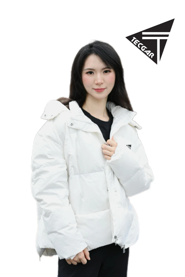 【时光独白】登凯瑞2025年冬季新款保暖独特宽松纯色女款羽绒服