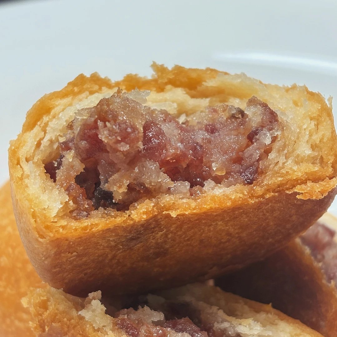 云南手工云腿月饼酥软香松甜中带咸油而不腻浓郁宣威火腿独立包装