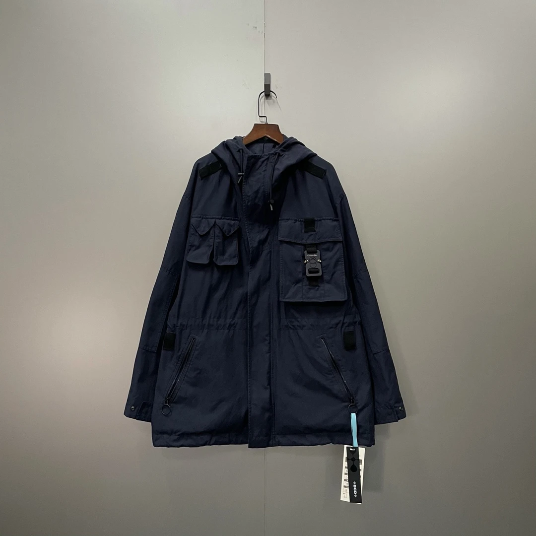 95新 DIOR/迪奥 yy 藏蓝色锁扣logo外套 46码/202354