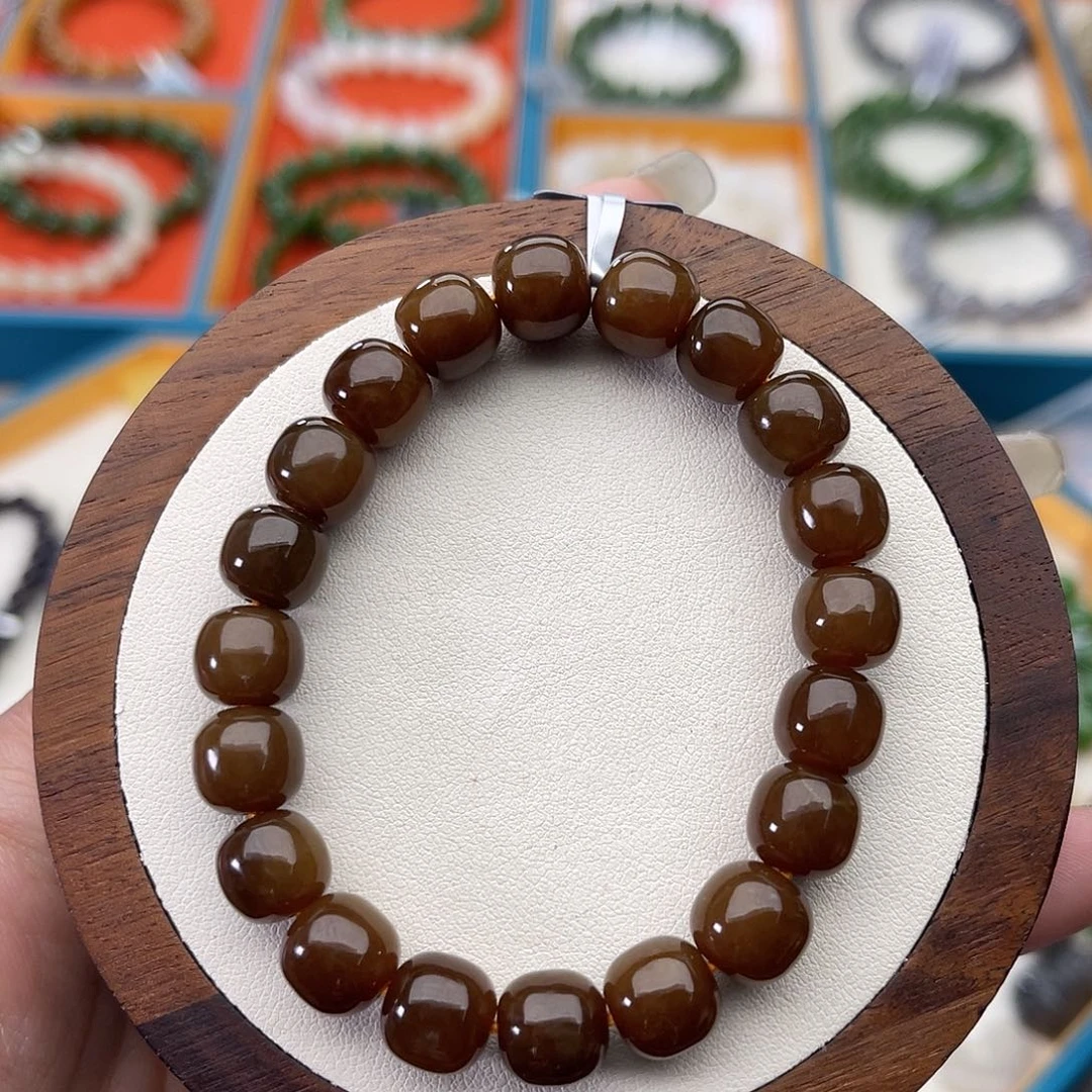 和田玉未镶嵌手串Z1卡9×10