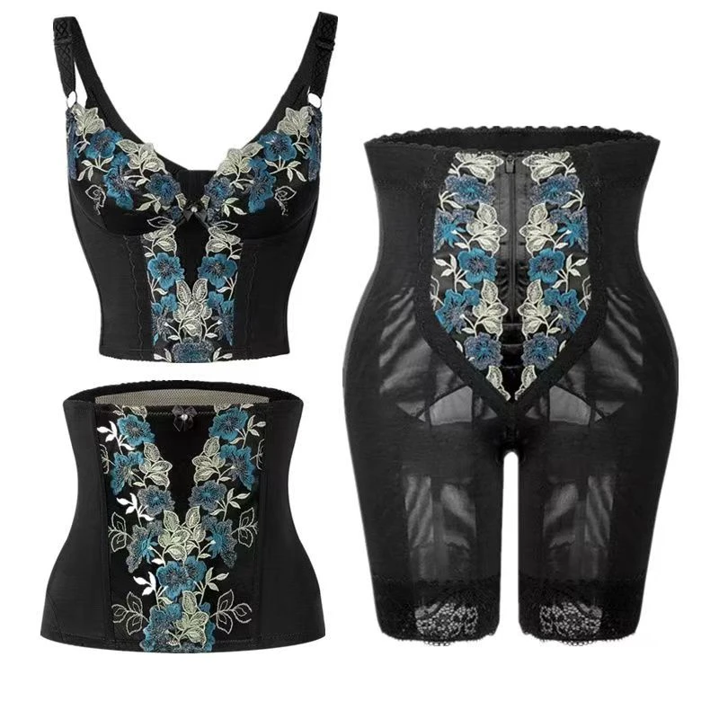 璐比玛斯银纤维蝴蝶之翼单件身材管理器文胸腰夹束裤调整型塑身衣