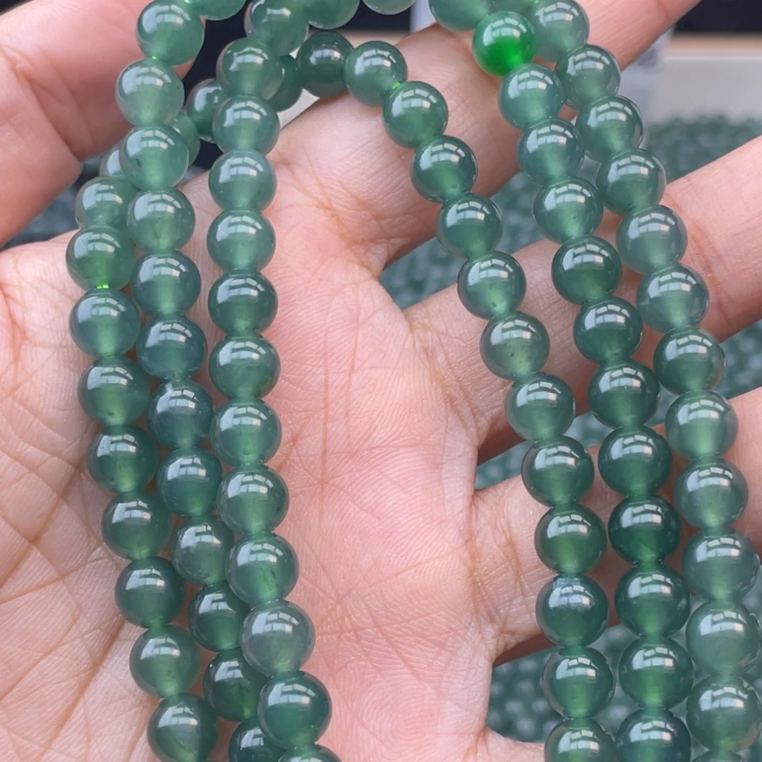 T***s翡翠散珠珠链珠链