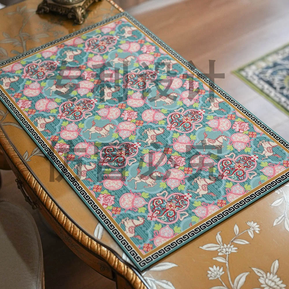 【奇居家饰】中式马到福禄硅藻泥加厚沥水垫垫50*80CM+30*40cm