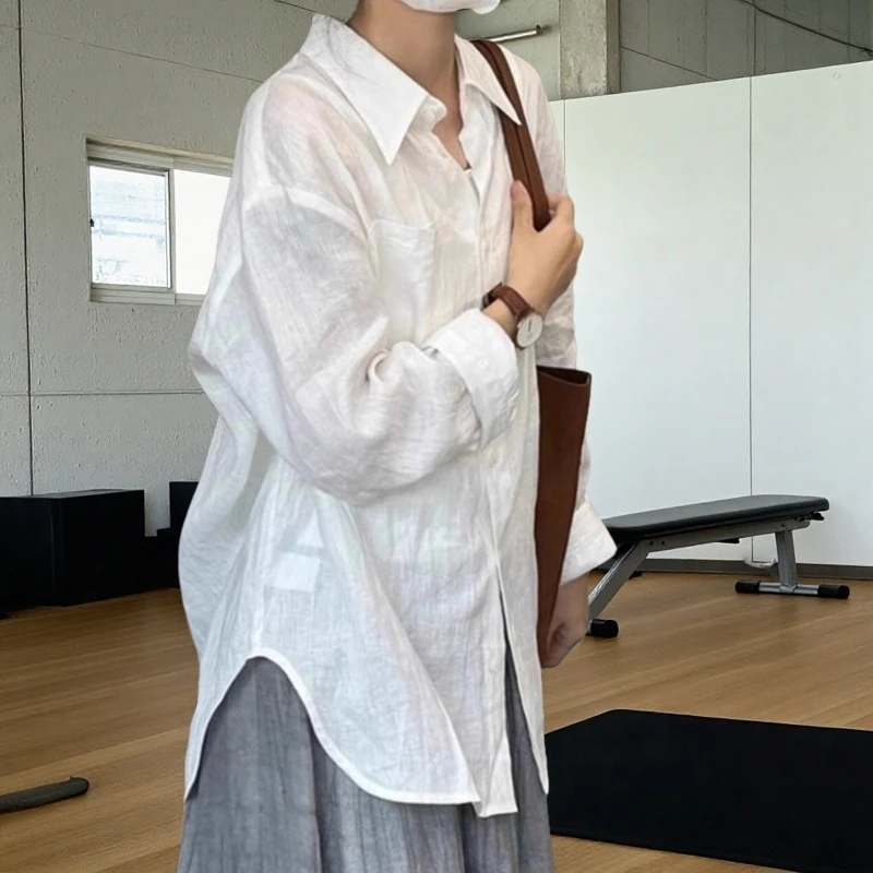 老钱风棉麻衬衫2025高级薄款夏季防晒空调衫外搭新款宽松小外搭