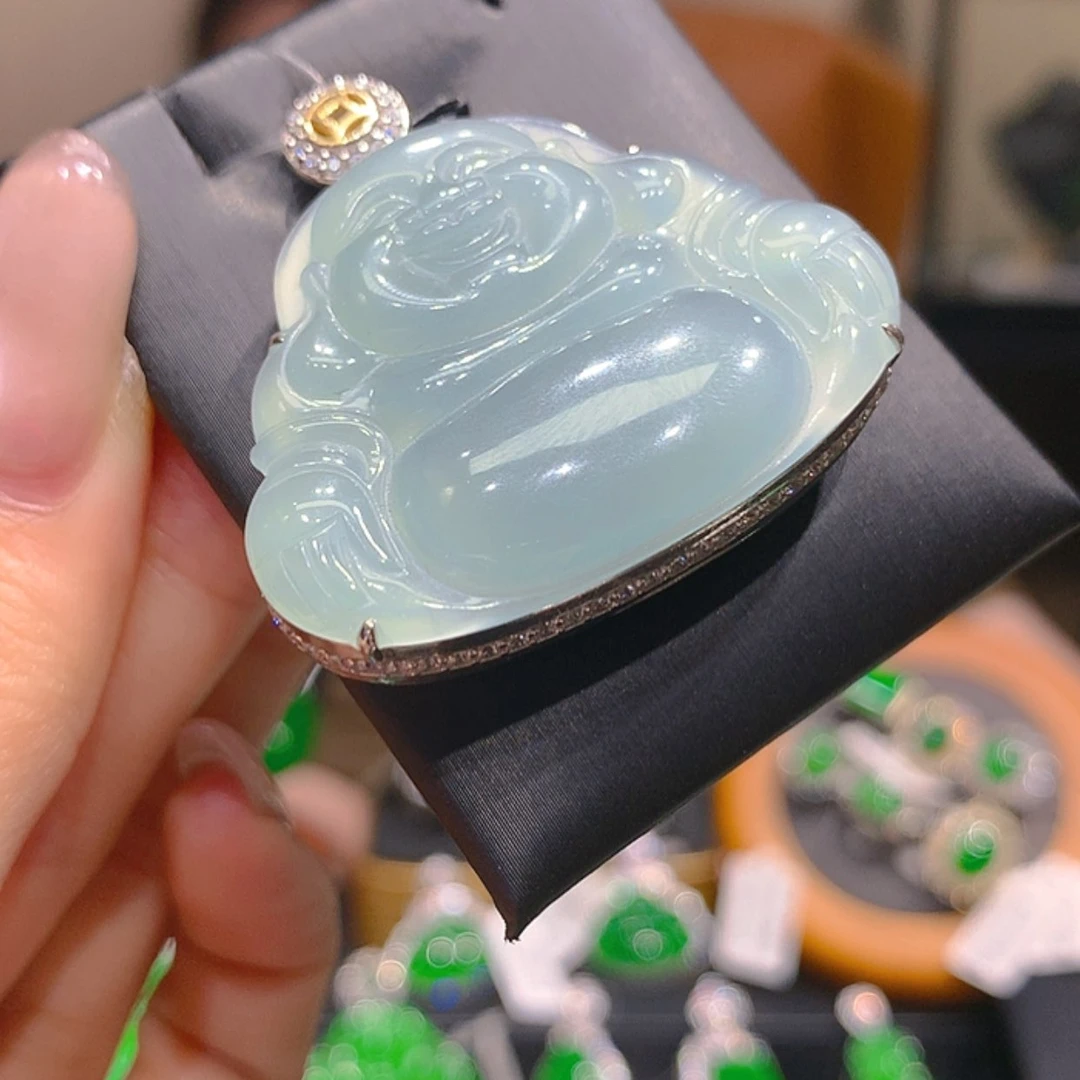 【闪购商品】翡翠银S925镶嵌颈饰2柒姐