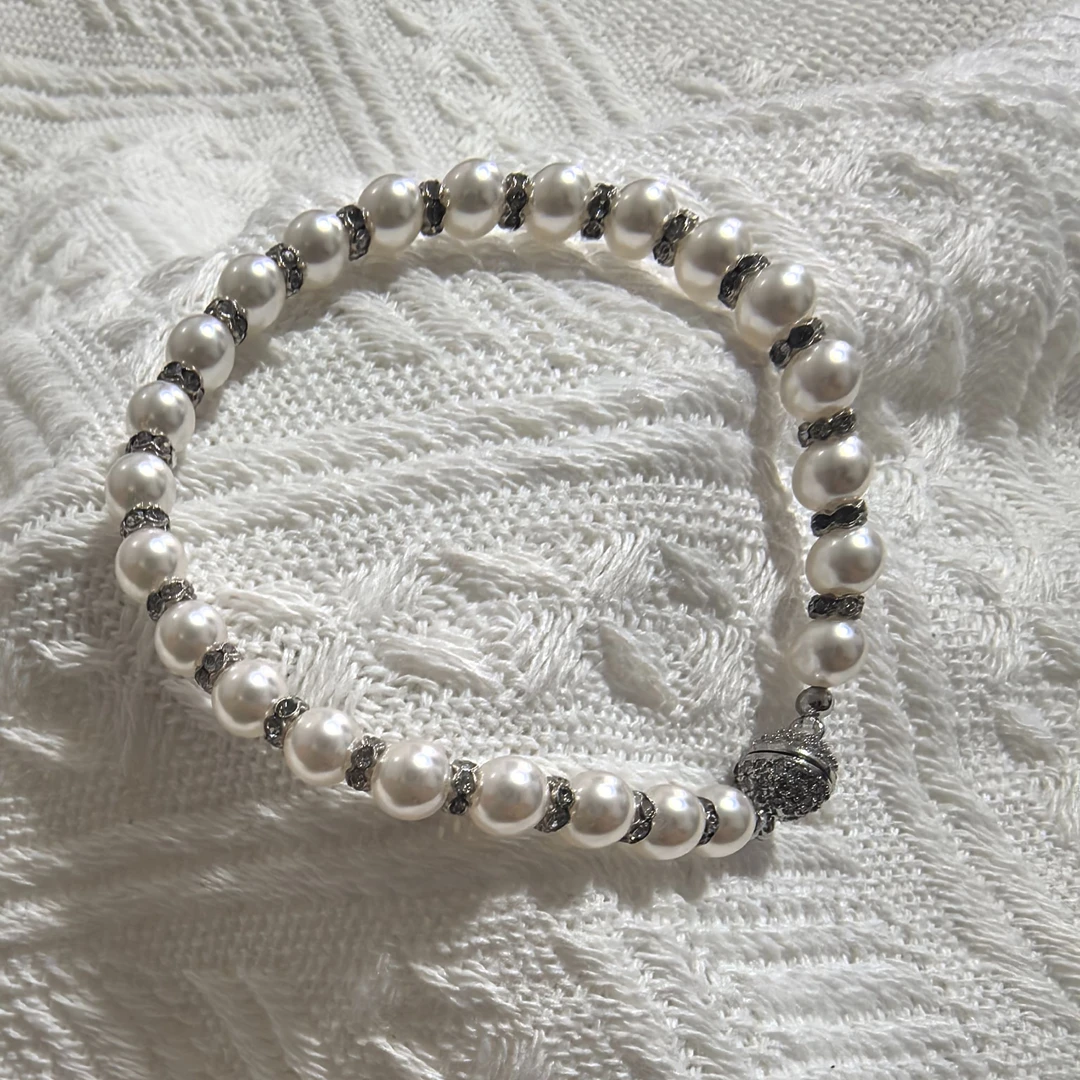 合金锆石手链 锆石手链少女风女日韩极简风法式金色网红饰品轻奢