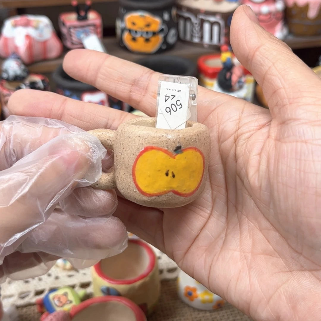 念***响506茶杯苹果手工盆现货