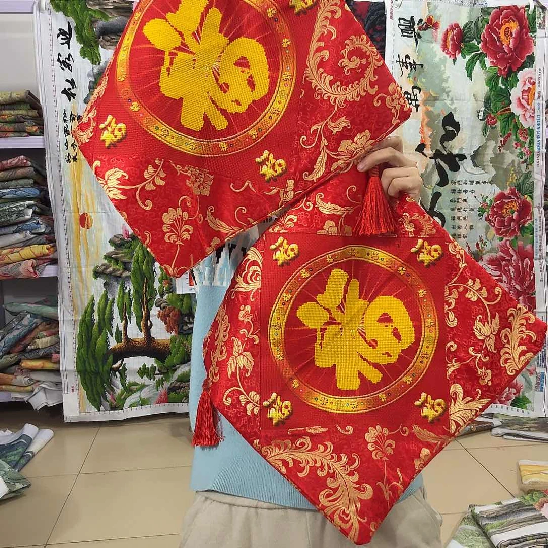 棉十字绣成品出售