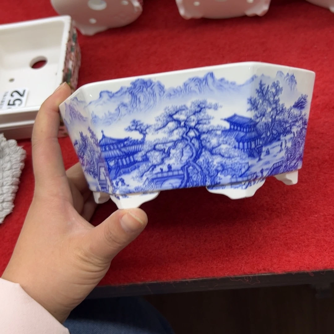 皇***哖紫砂花盆191号瑕疵17/7cm