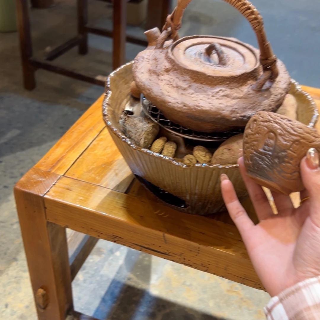 裸烧老岩泥粗陶茶具茶器