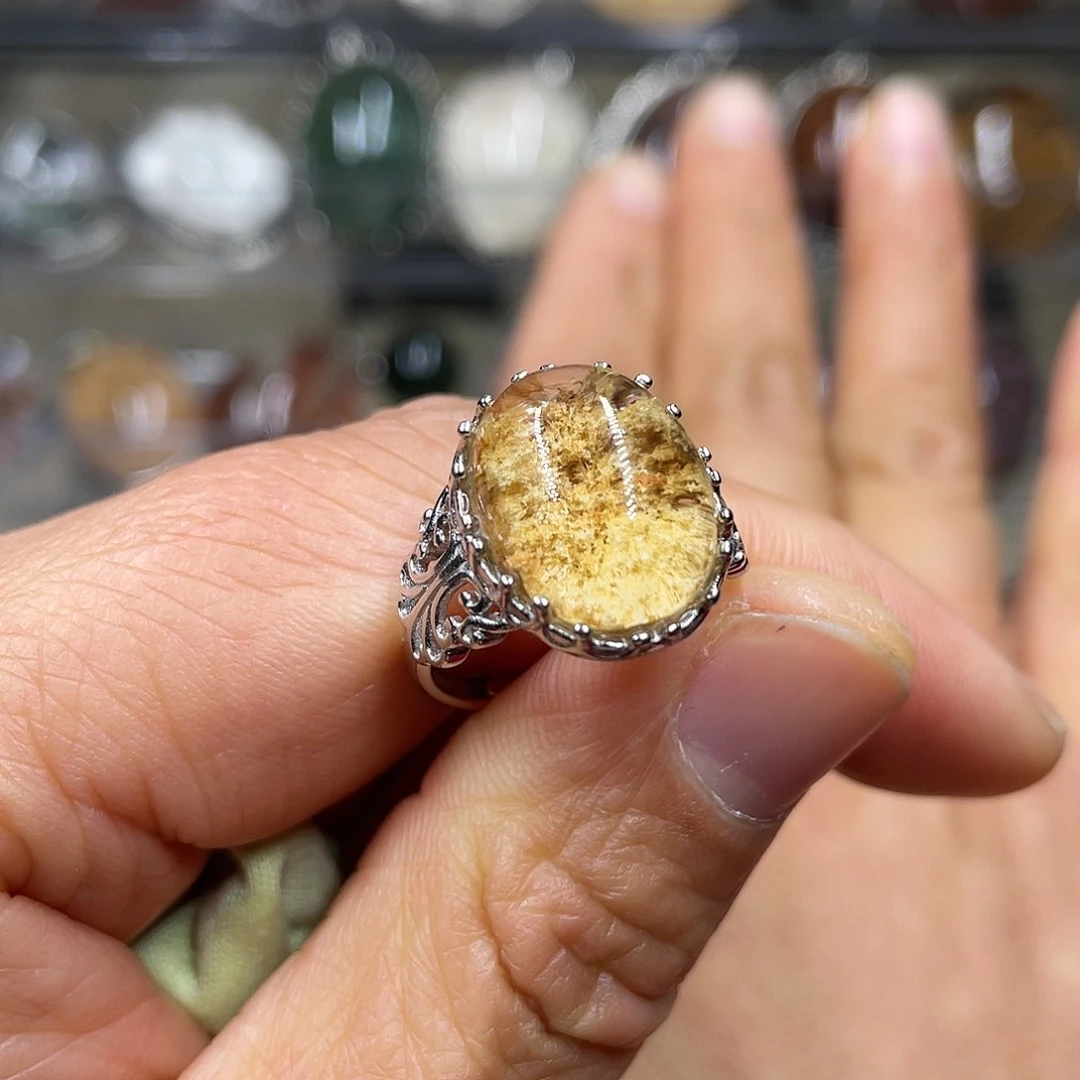 【闪购商品】水晶珠宝半成品银S925镶嵌戒指