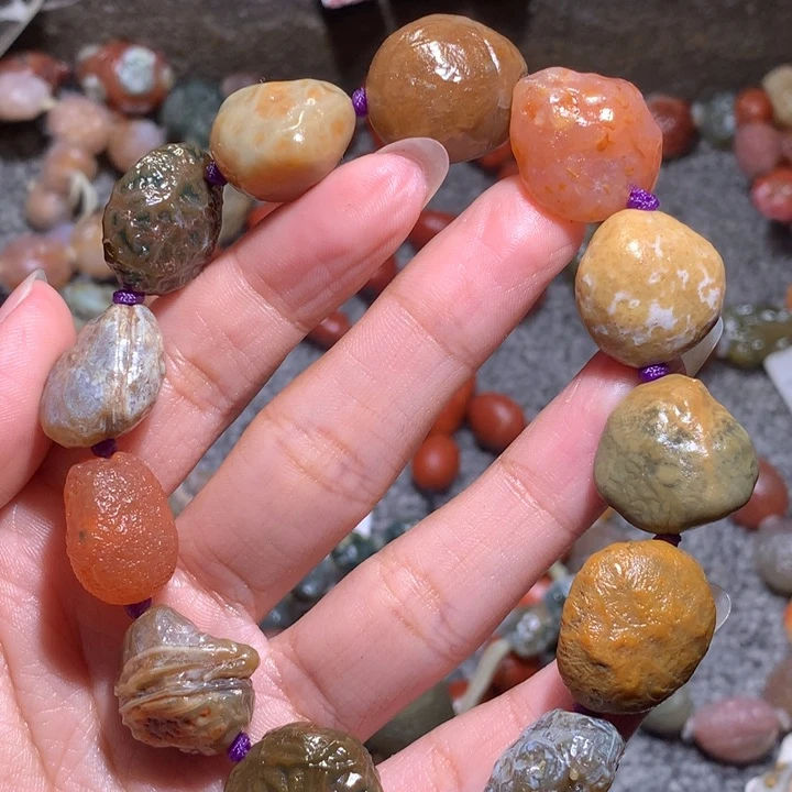 未镶嵌玛瑙/玉髓珠宝半成品