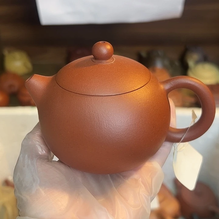 茶壶紫砂宜兴紫砂壶红皮龙210