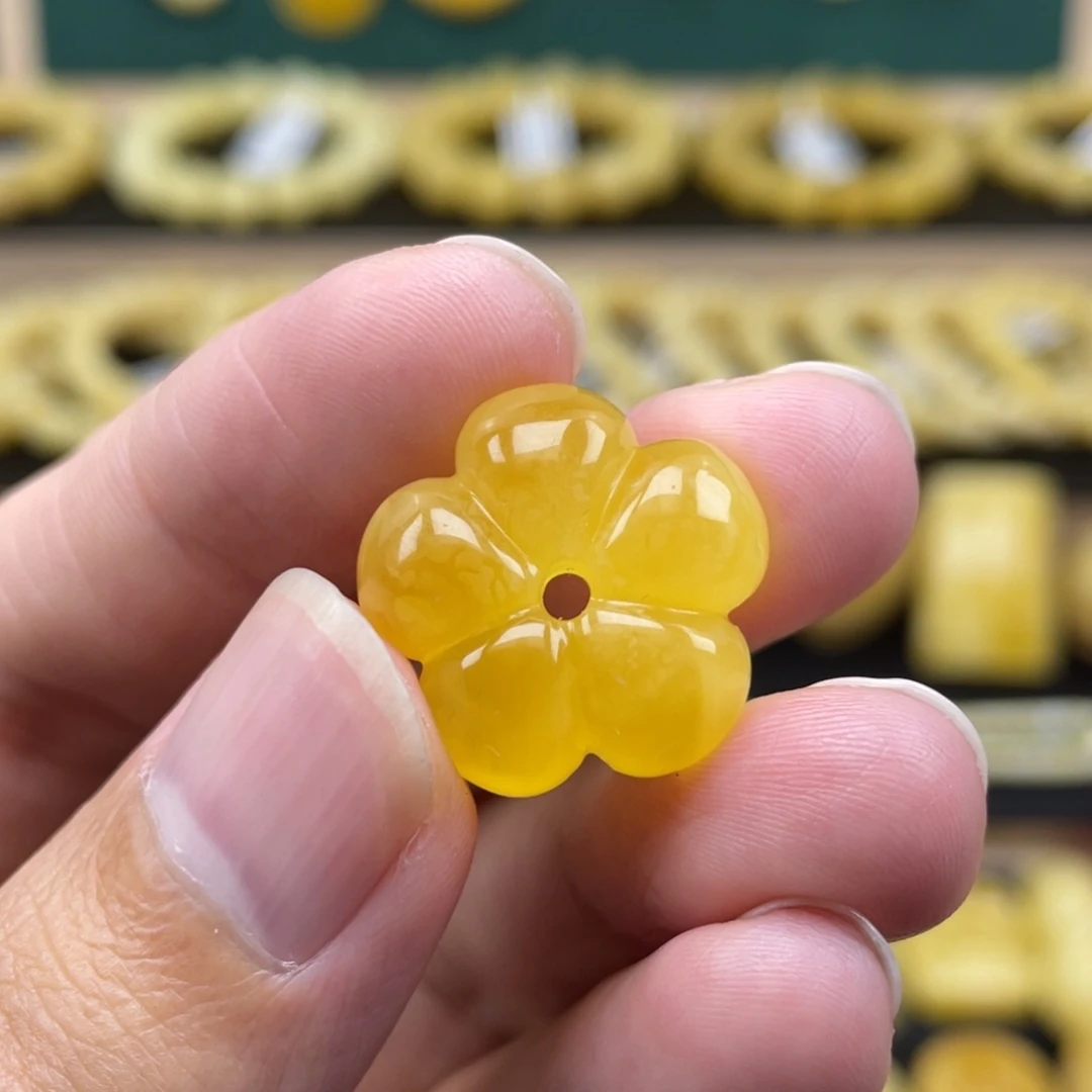 琥珀裸石未镶嵌琥珀蜜蜡