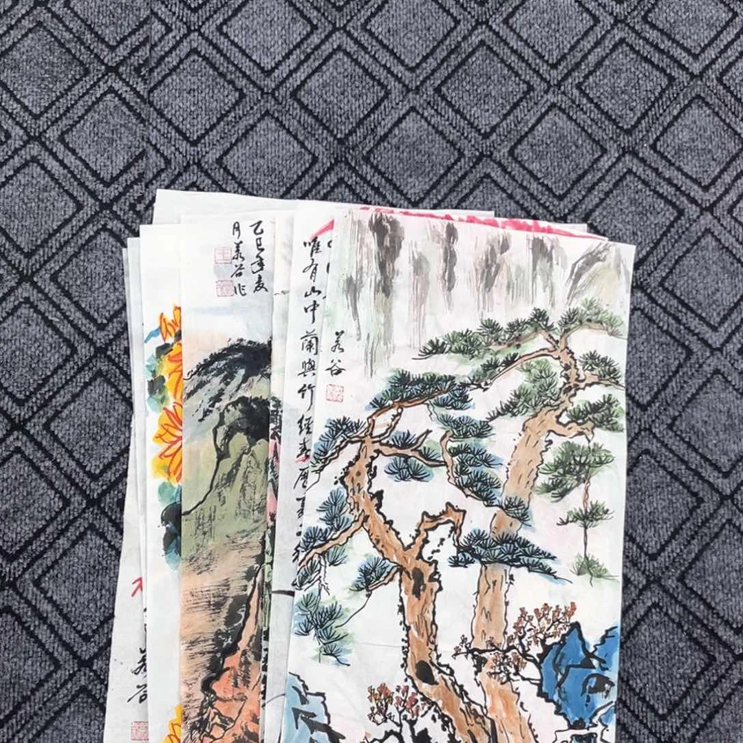 H***o国画王胜利老师四尺四开山水作品10